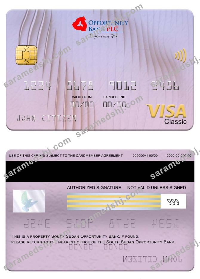 South Sudan Opportunity Bank visa classic card